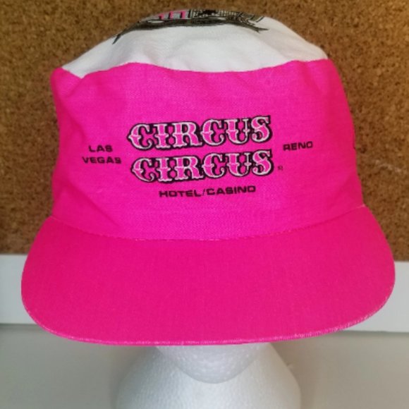 80s Vintage Circus Circus Hotel Casino Cap Las Vegas Souvenir - Picture 2 of 7